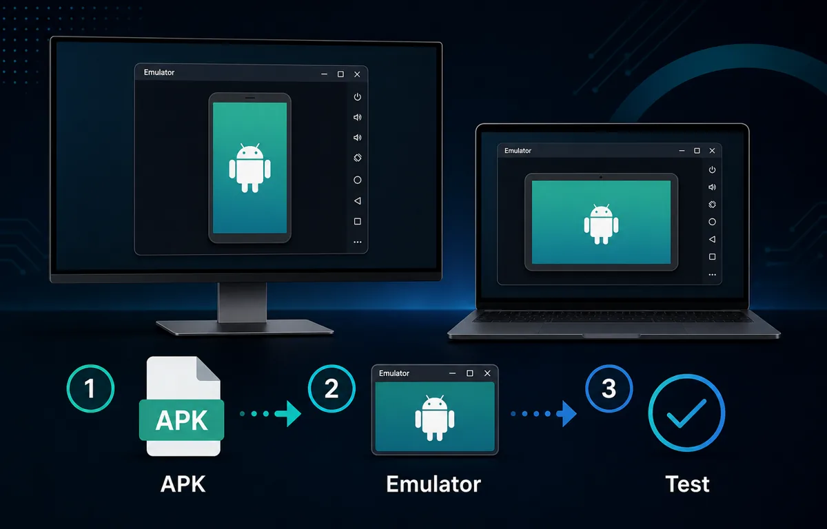 Diagrama editorial para usar TV Clasica APK no PC por meio de um emulador Android