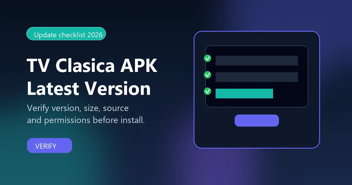 Checklist for reviewing TV Clasica APK links shared on Telegram